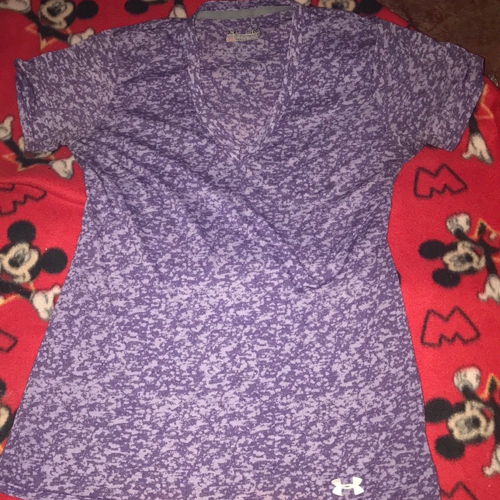Under Armor Semi-Fitted Heat Gear V Neck Tee